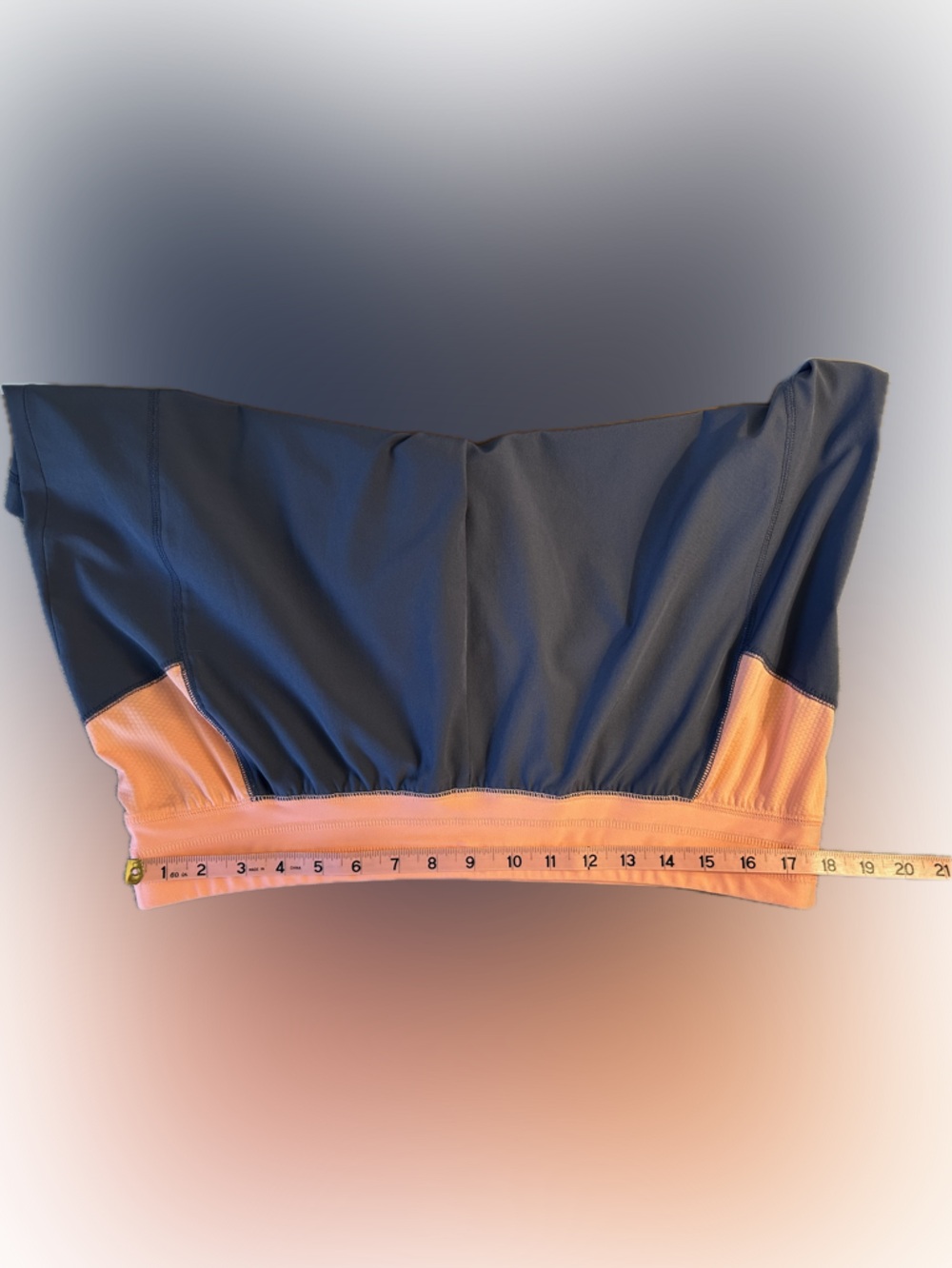 Sporty Shorts- quick dry- blue & coral - Women's XL - Picture 5 of 5
